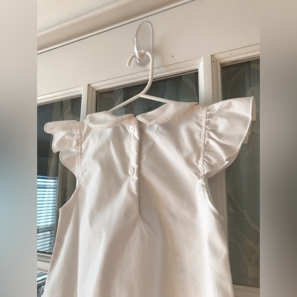 Sweet Dreams size 6 dress white with peter pan collar and eyelet details. - Picture 5 of 8